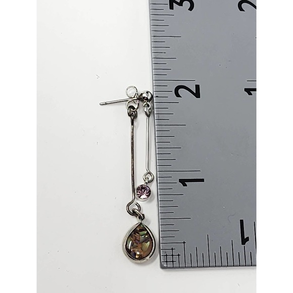 Lia Sophia Jewelry - Dangles Pierced Earrings - "Mystify" - Genuine Abalone - Picture 9 of 9